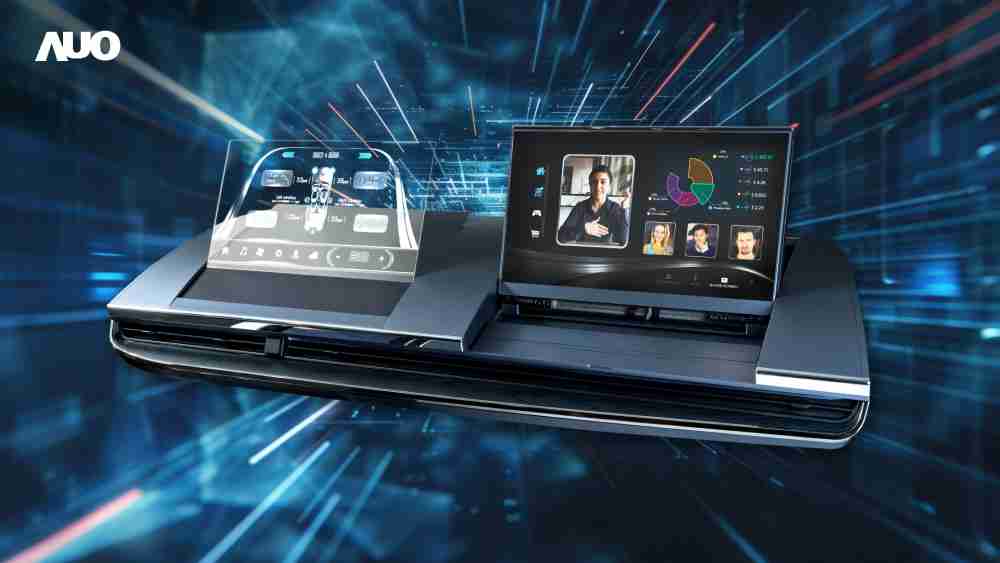 万利Micro LED Display HMI解决方案打造透明Micro LED前座仪表，，，呈现信息并保留驾驶视野开阔；亦为副驾驶座乘客打造收放自如的Micro LED屏幕，，，，在不影响显示质量的前提于显示区内建镜头，，，让用户能与视讯对象直接眼神接触，，，，提供绝佳的双向沟通体验